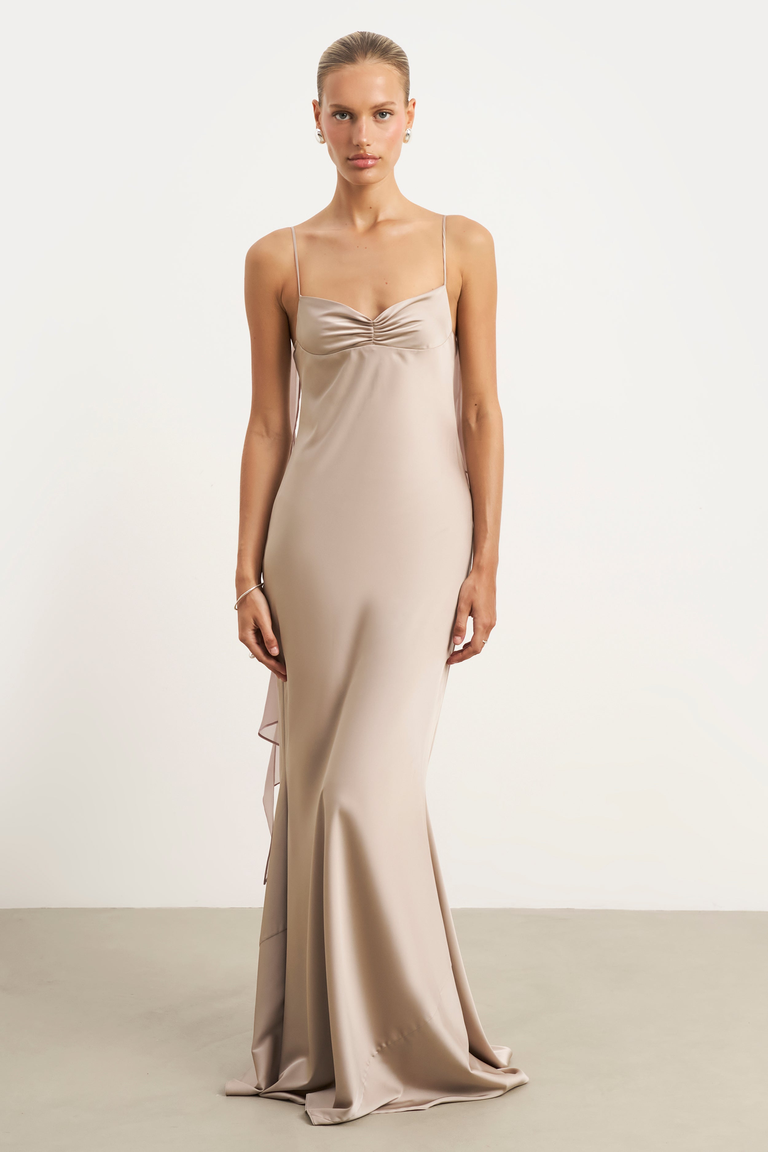 Carmel Satin slip Dress-Bust 34
