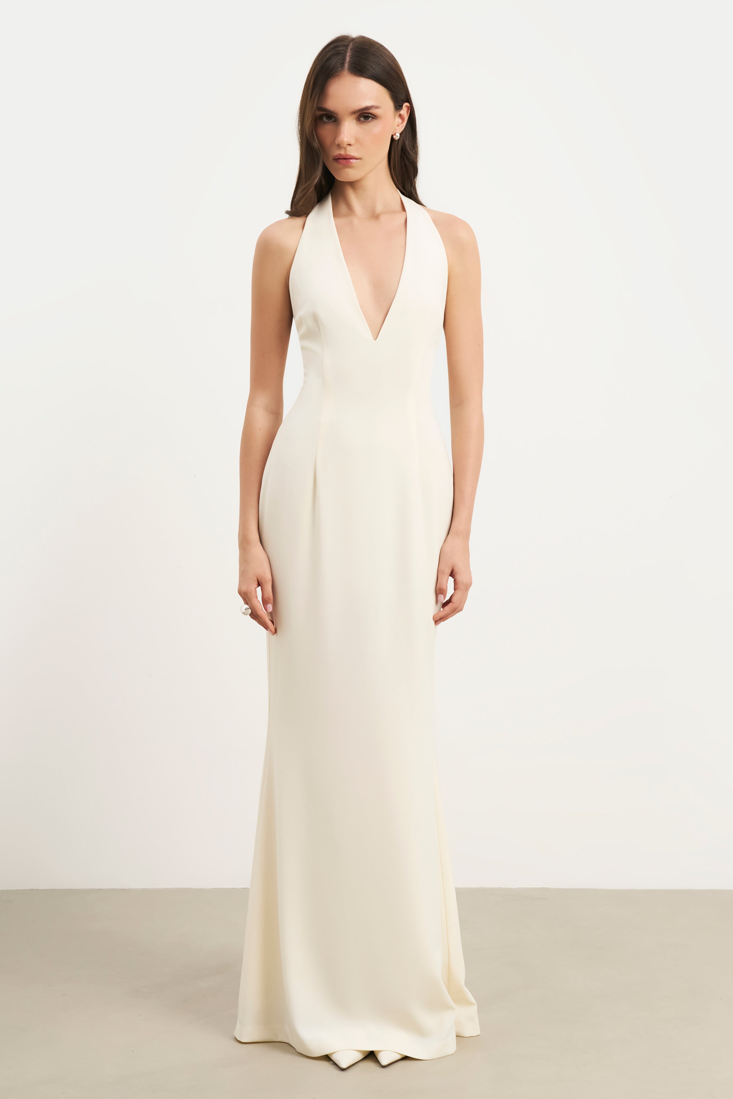 sachin and babi light blue dress Anthropologie Halter Yellow Mini Dress by Anthropologie main image 1