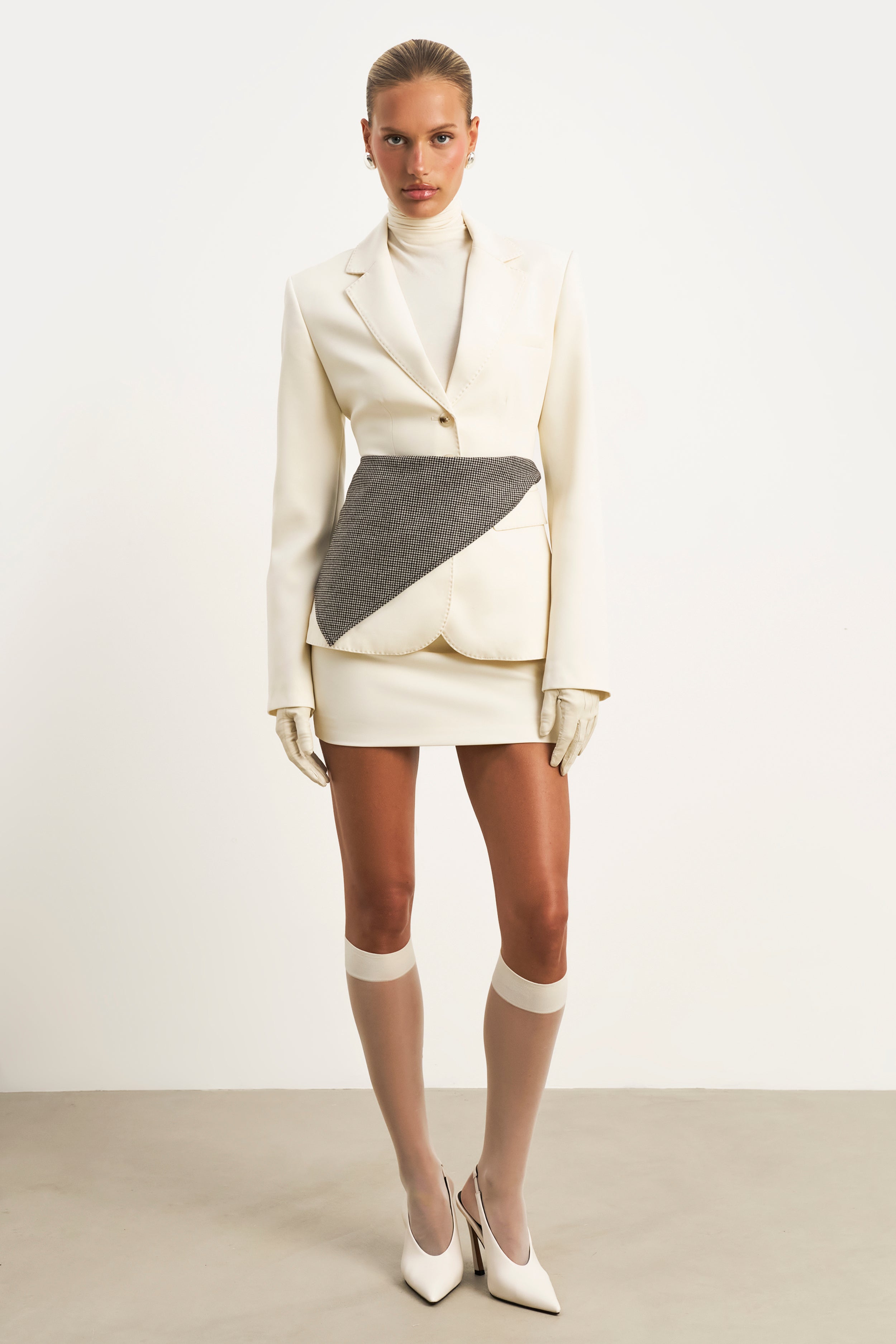 Houndstooth Triangle Scarf - Houndstooth