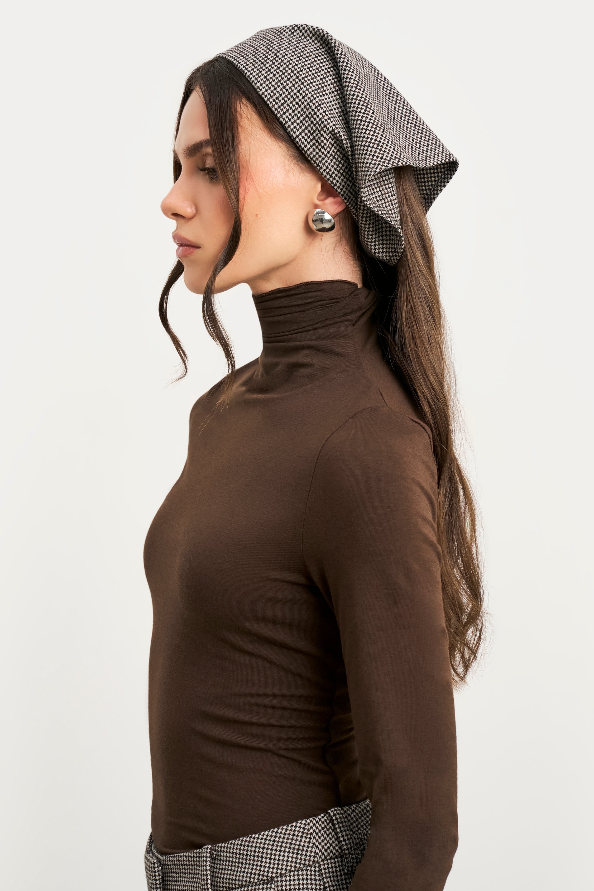 Houndstooth Triangle Scarf - Houndstooth