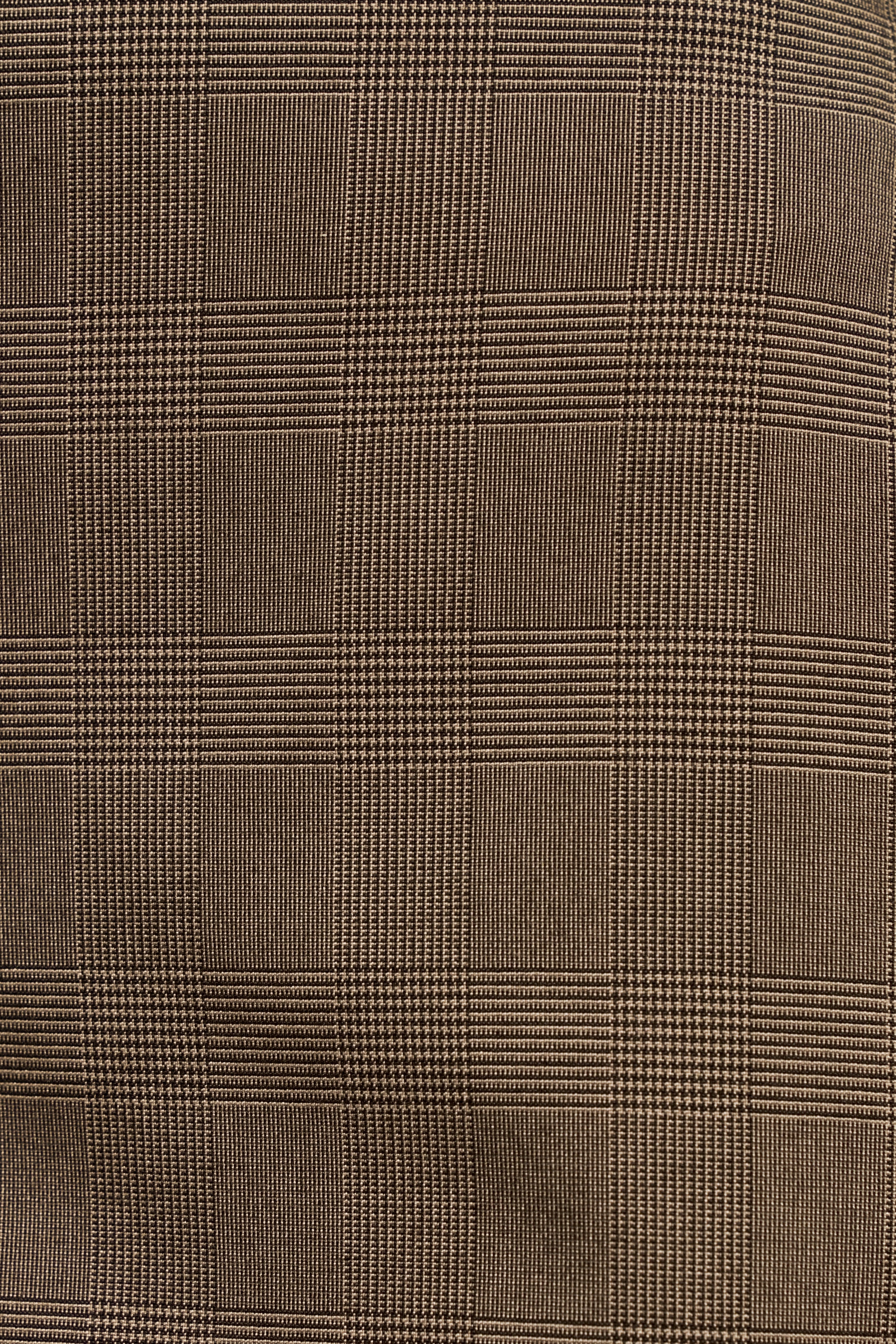 Clean Cut Micro Skirt - Carob Check