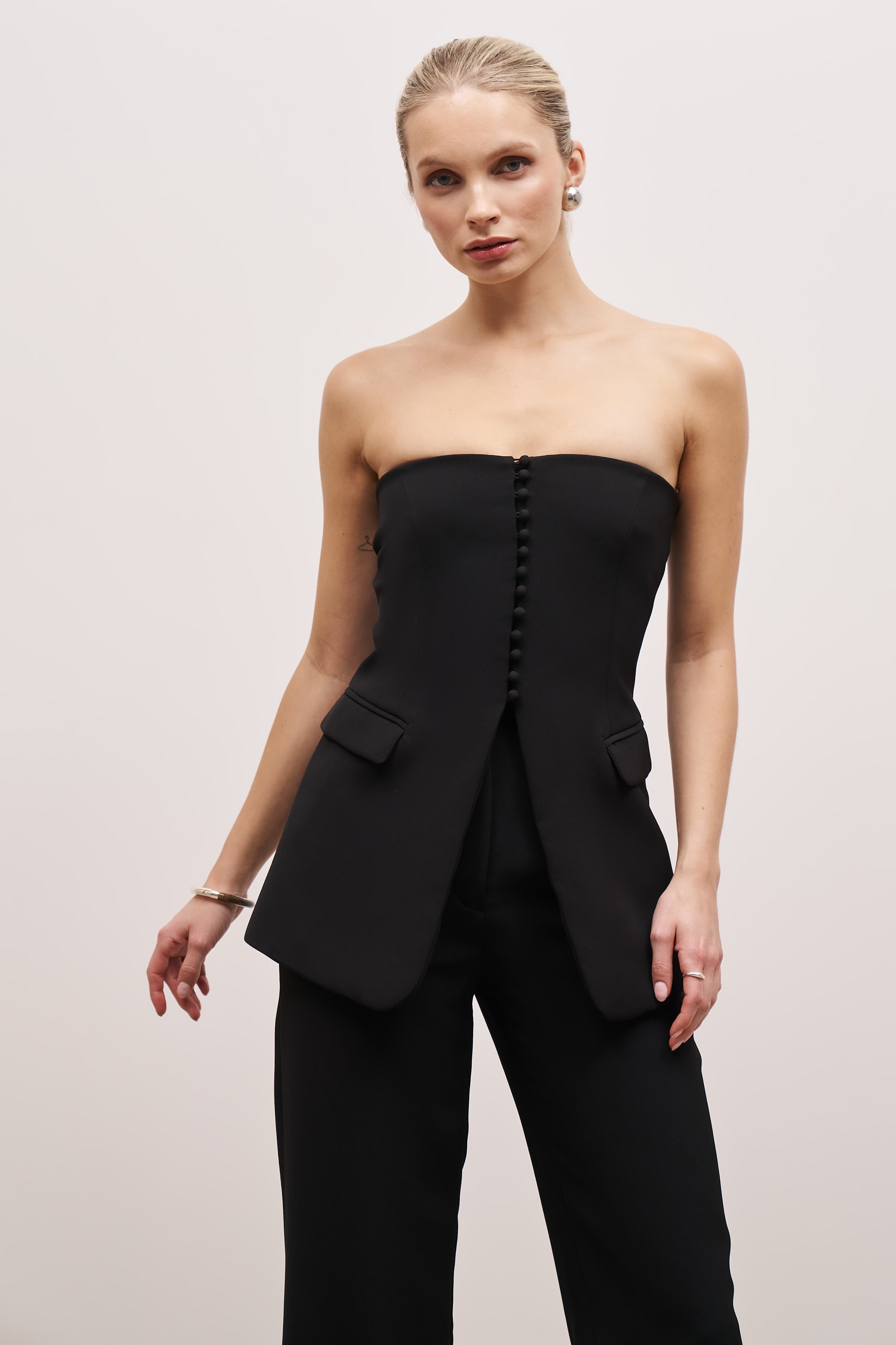 Strapless Peplum Bodice - Black | BOA US