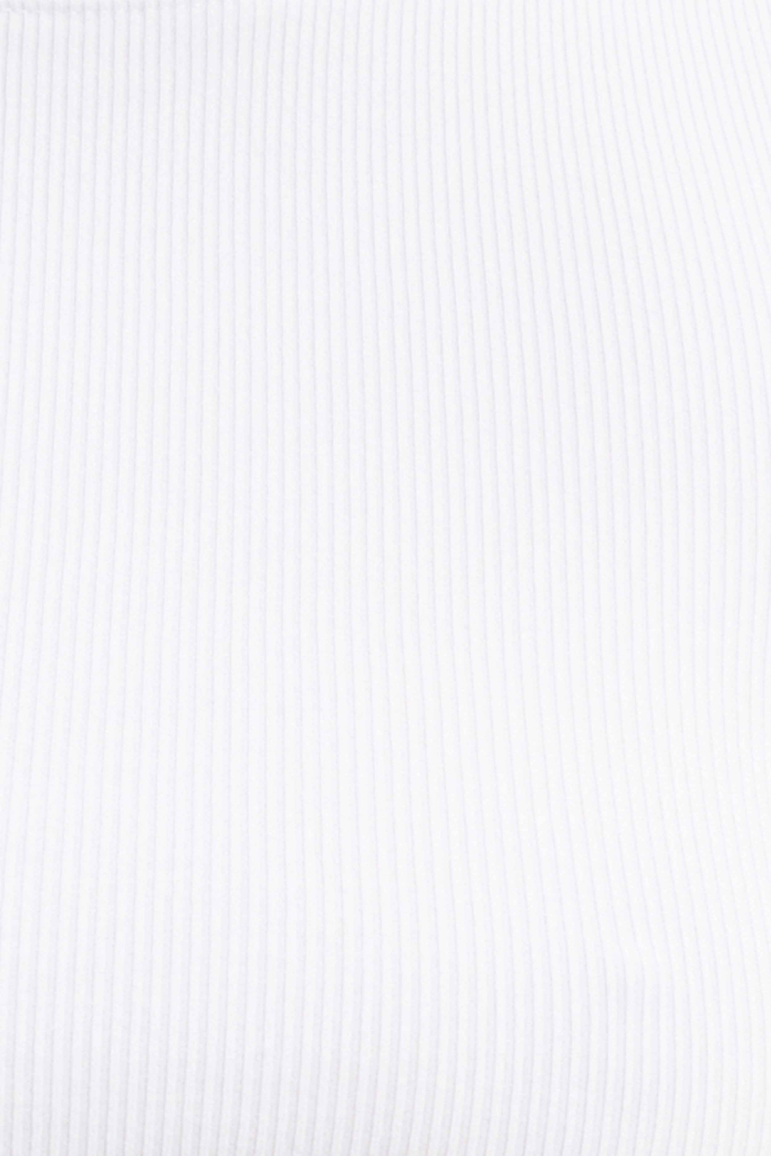 Soft Ribbed Long Sleeve Top - White