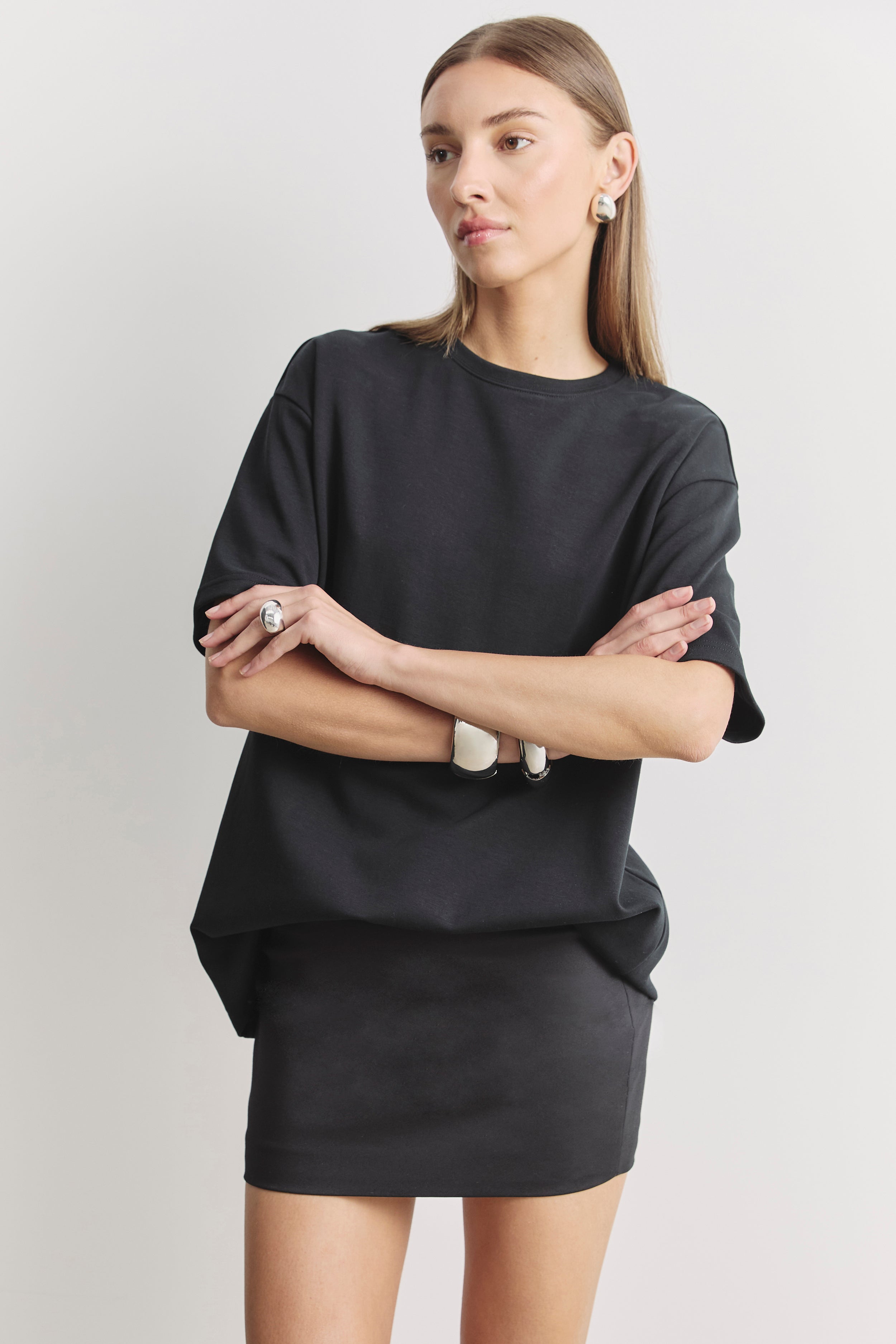 Tailored Micro Mini Skirt - Black