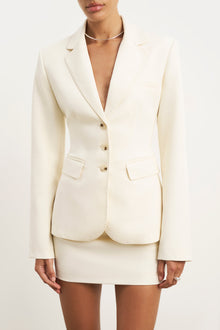 Clean Cut Micro Skirt - Cream