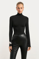 Tailored Leather Capri Leggings - Black
