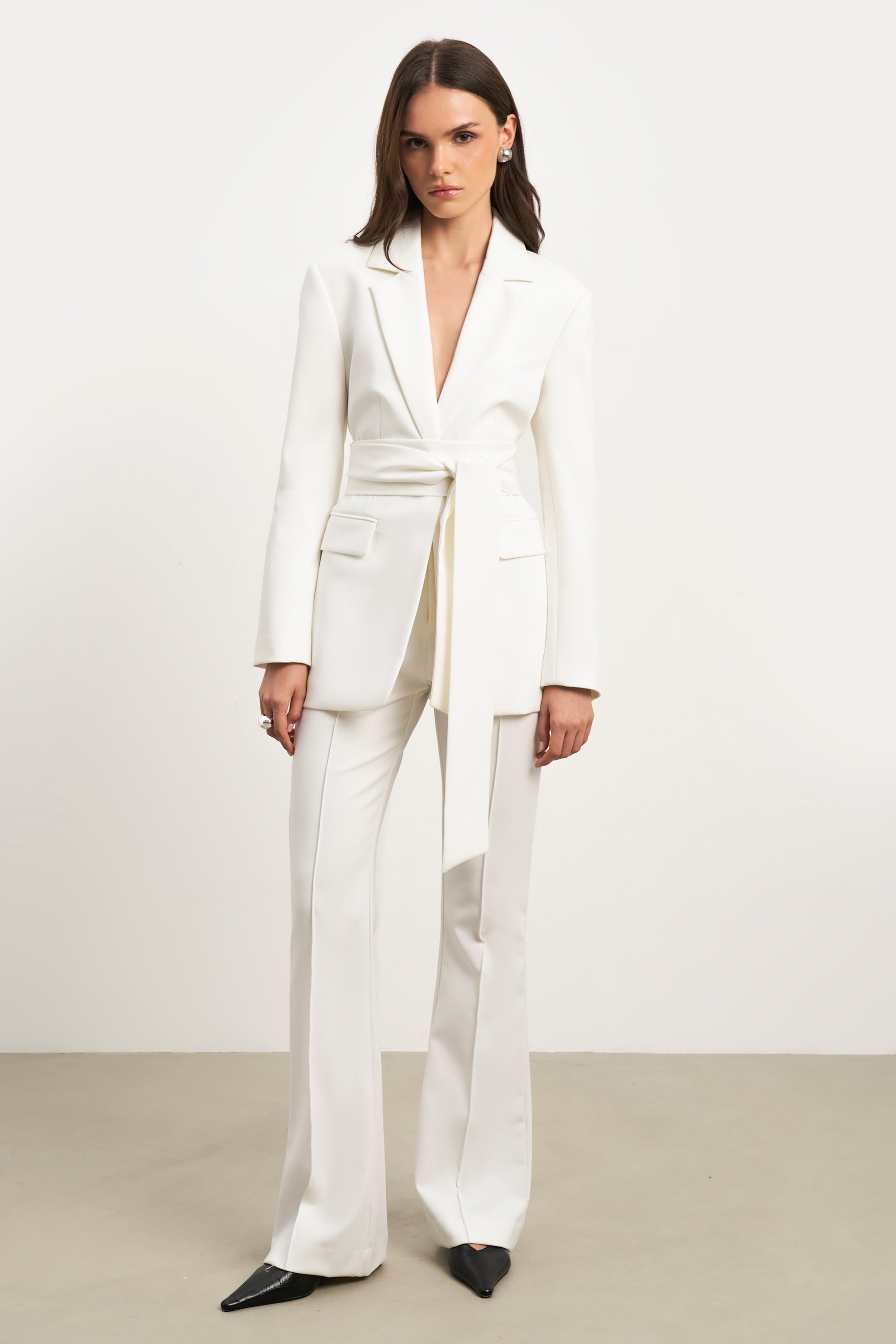 obi tie waist blazer