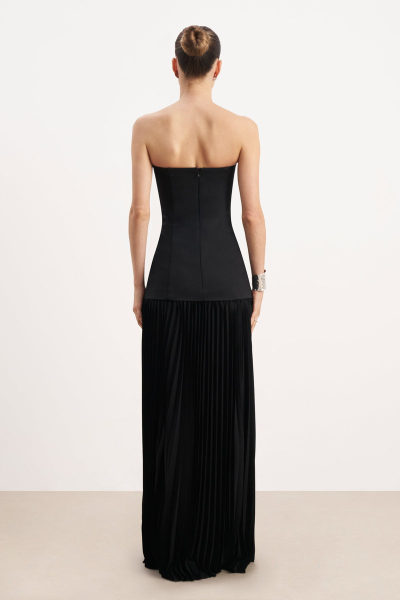 Structured Bodice Gown - Black