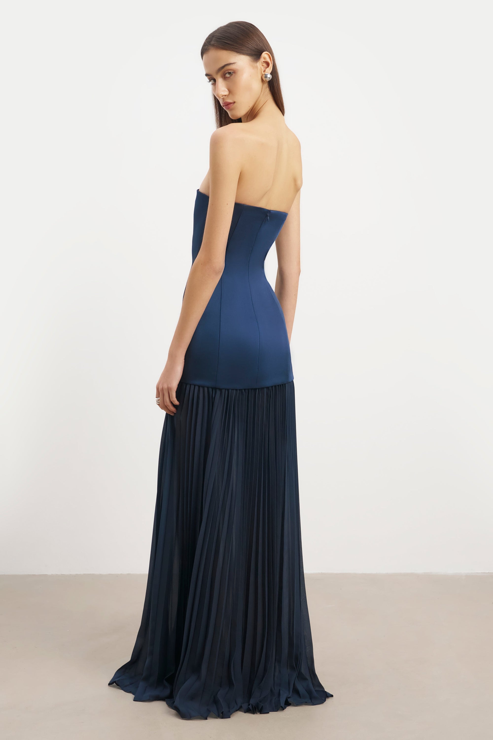 dion lee linear crepe pleat strapless dress Strapless Crepe Maxi Dress Dion Lee Linear Crepe Pleat Strapless Dress All The Dresses