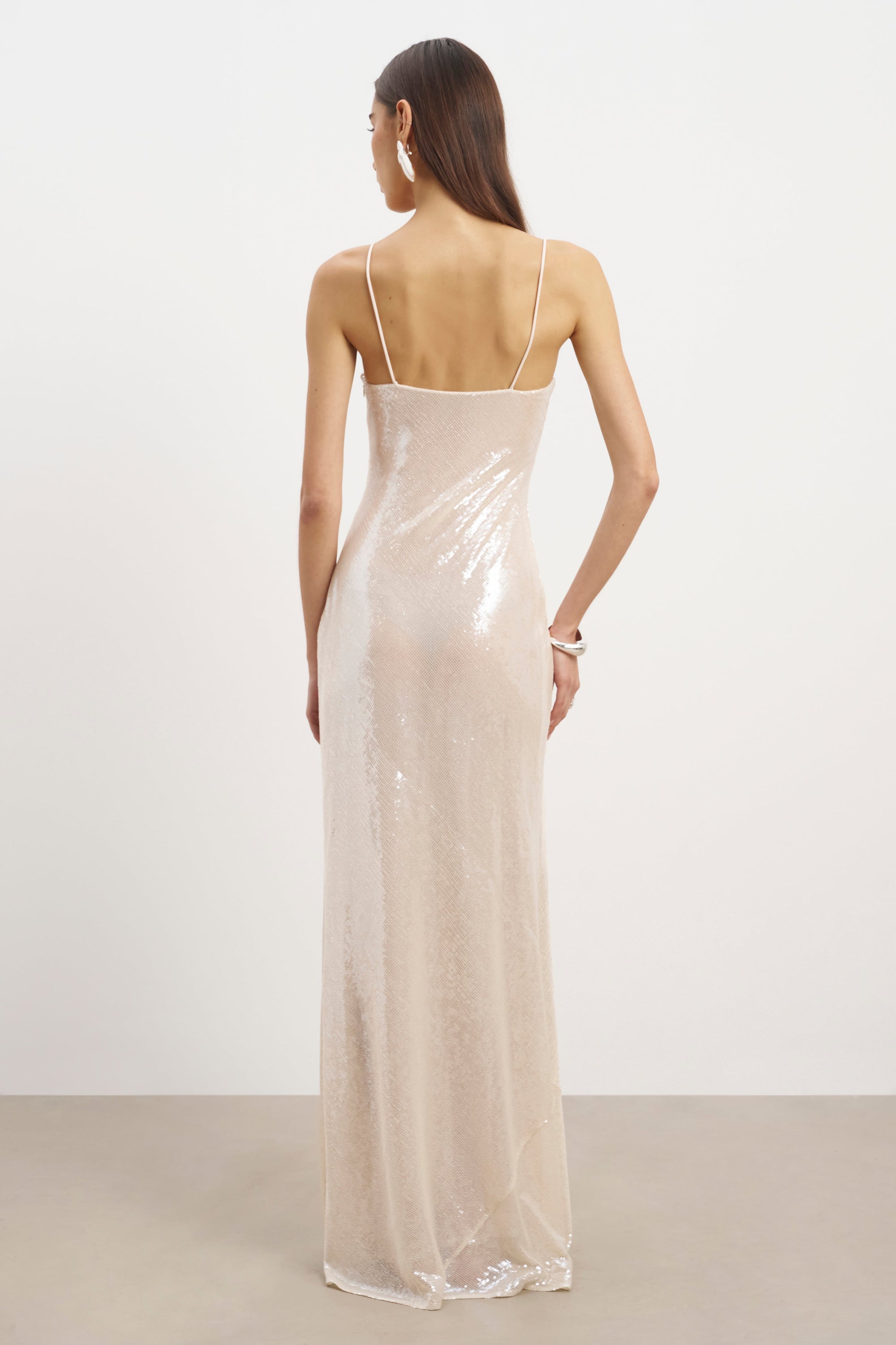 Sequin Camisole Maxi Dress - Nude | BOA US Sequin Camisole Maxi Dress - Nude | BOA US