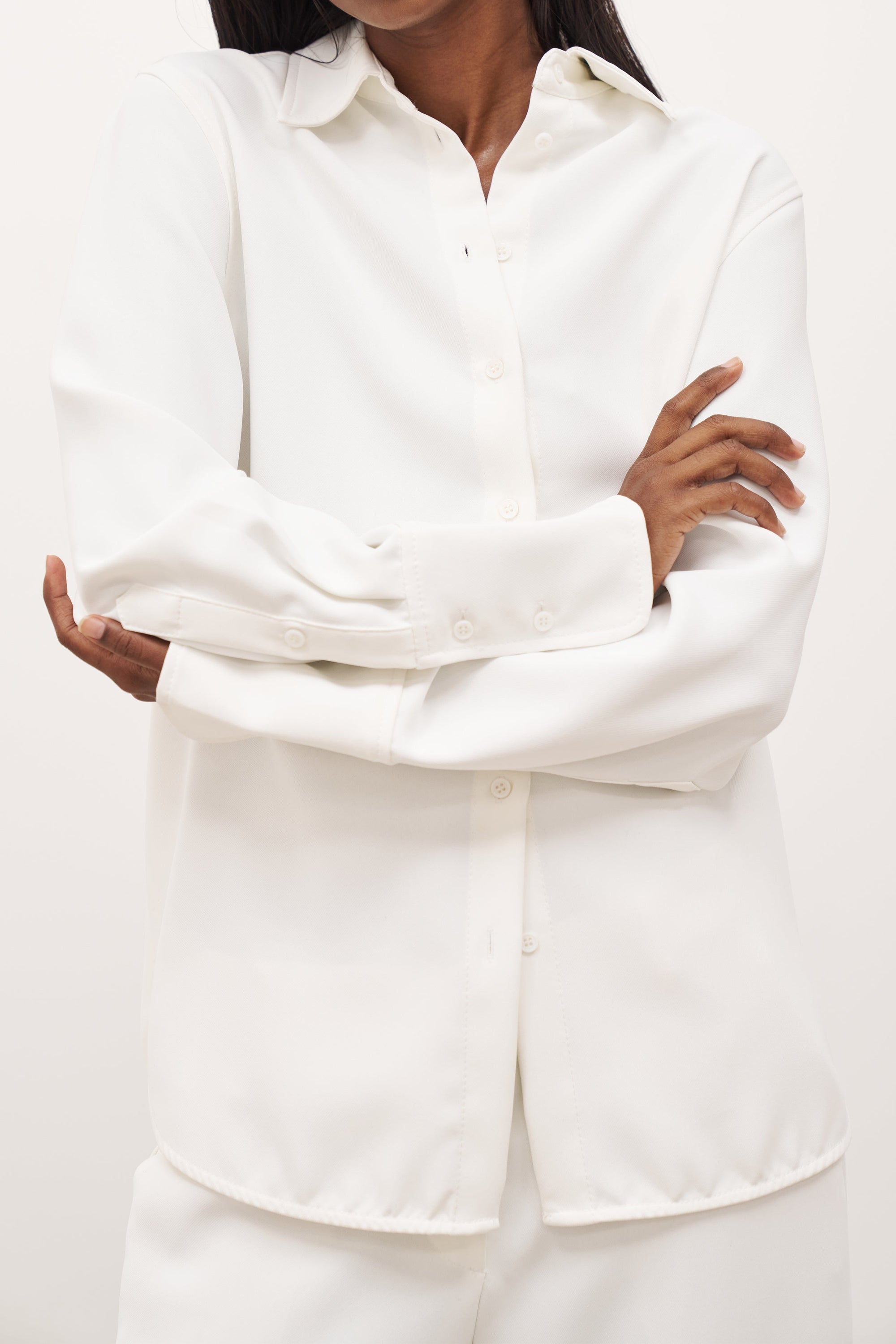 Effortless Oversized Shirt - White