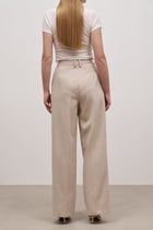 Longline Dad Trousers - Sand