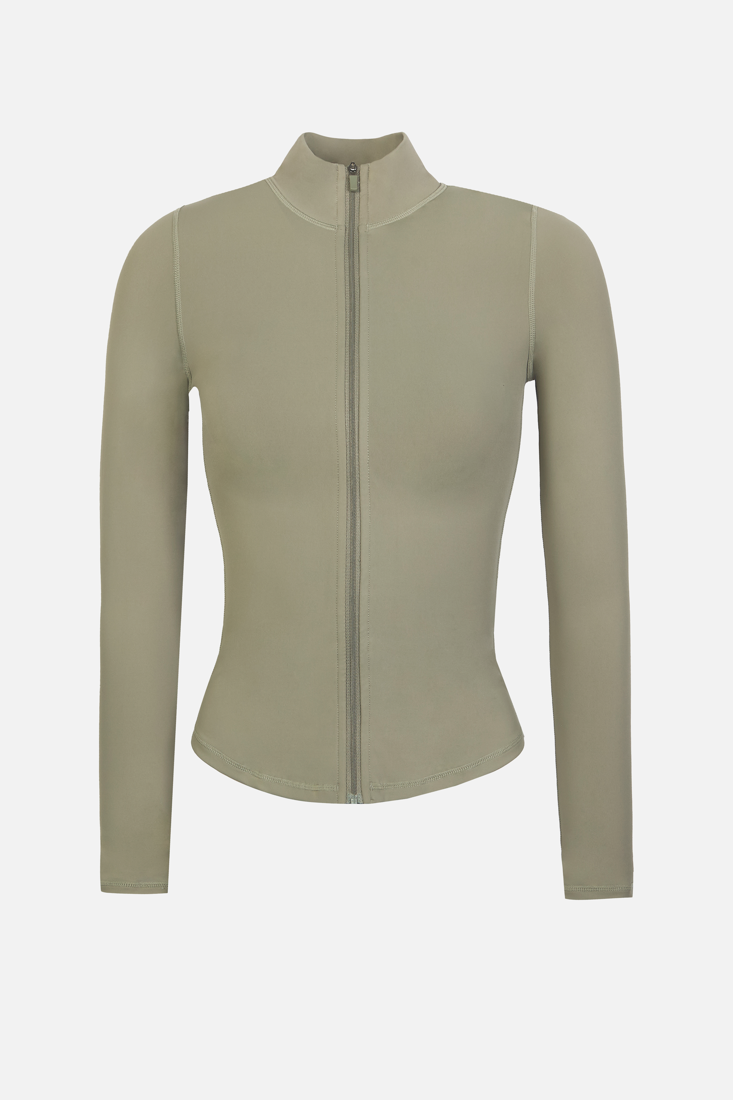 Base Sculpting Zip Up Jacket - Olive