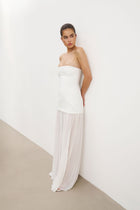 Structured Bodice Gown - White
