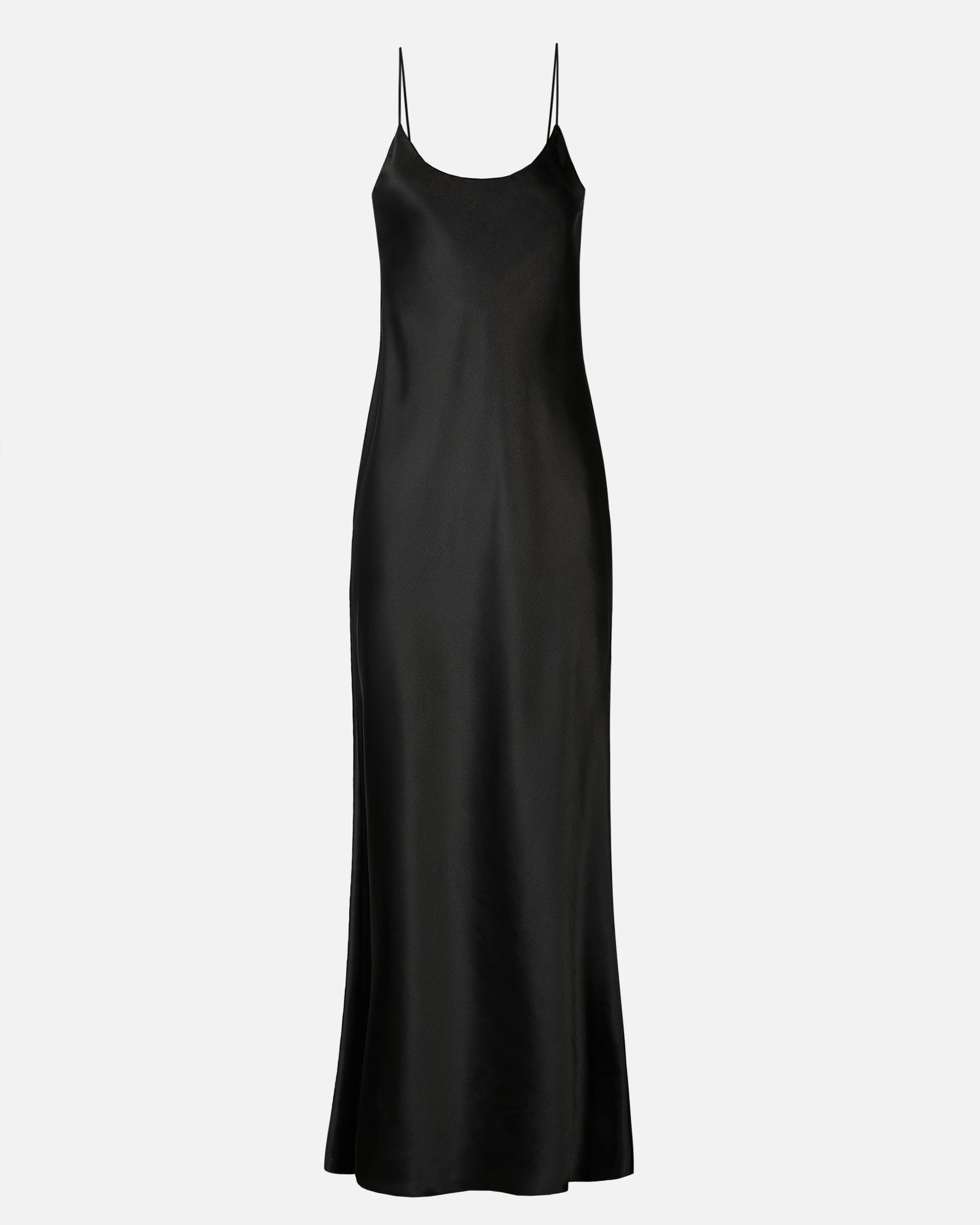 black scoop neck maxi dress ASOS DESIGN scoop neck maxi dress with full hem in black