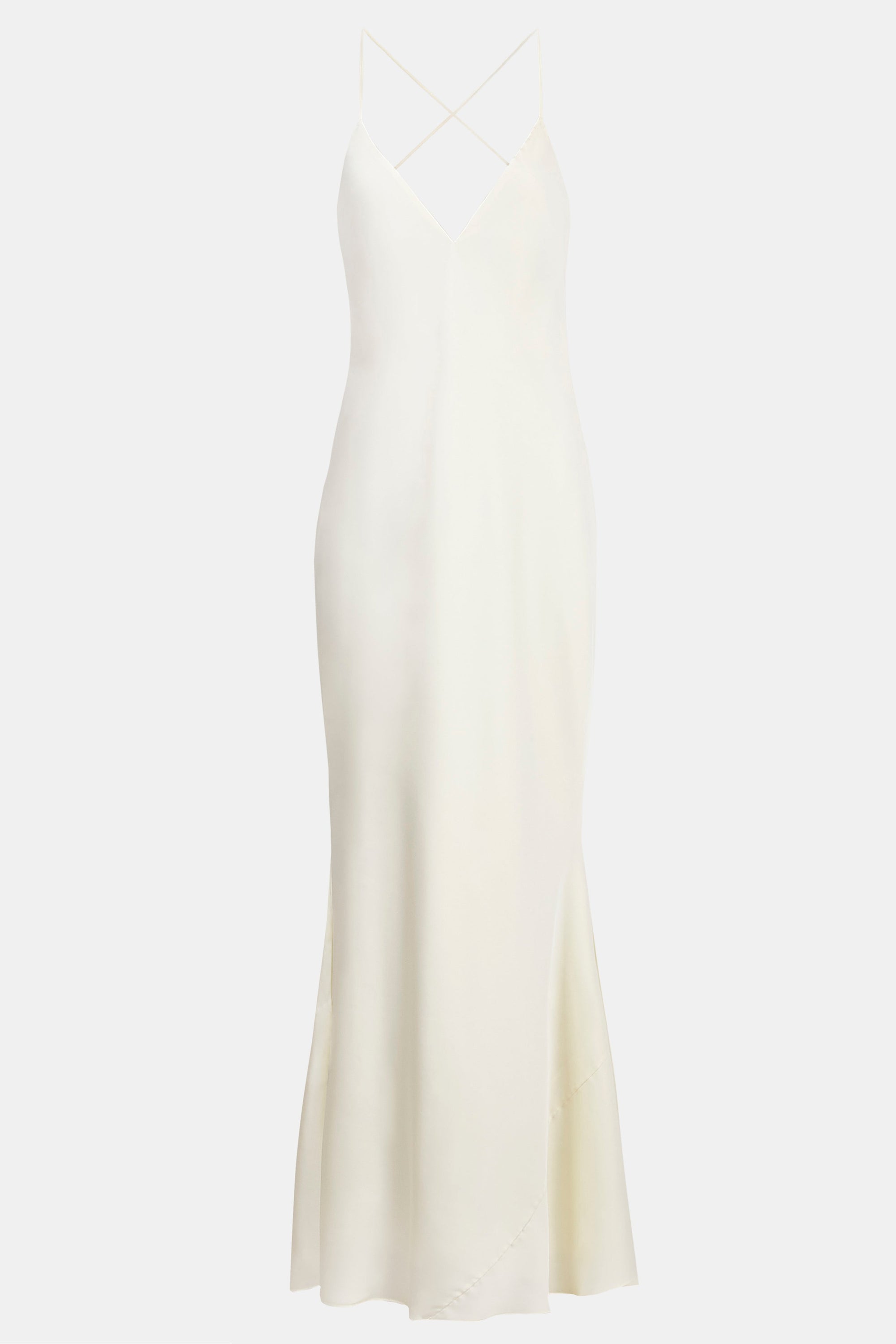 Satin Slinky Cowl Back Gown - Ivory | BOA US Satin Slinky Cowl Back Gown - Ivory | BOA US