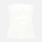 Tailored Ruched Bodice - White