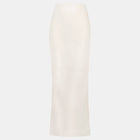 Cupro Bias-Cut Maxi Skirt - Champagne