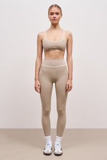 Base Contrast Trim Cami Bra - Taupe/Tofu