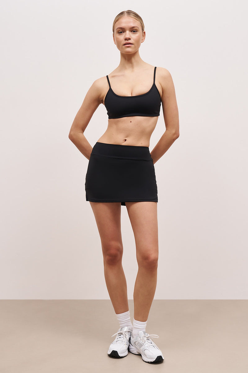 Base Sculpting Tennis Skort - Black