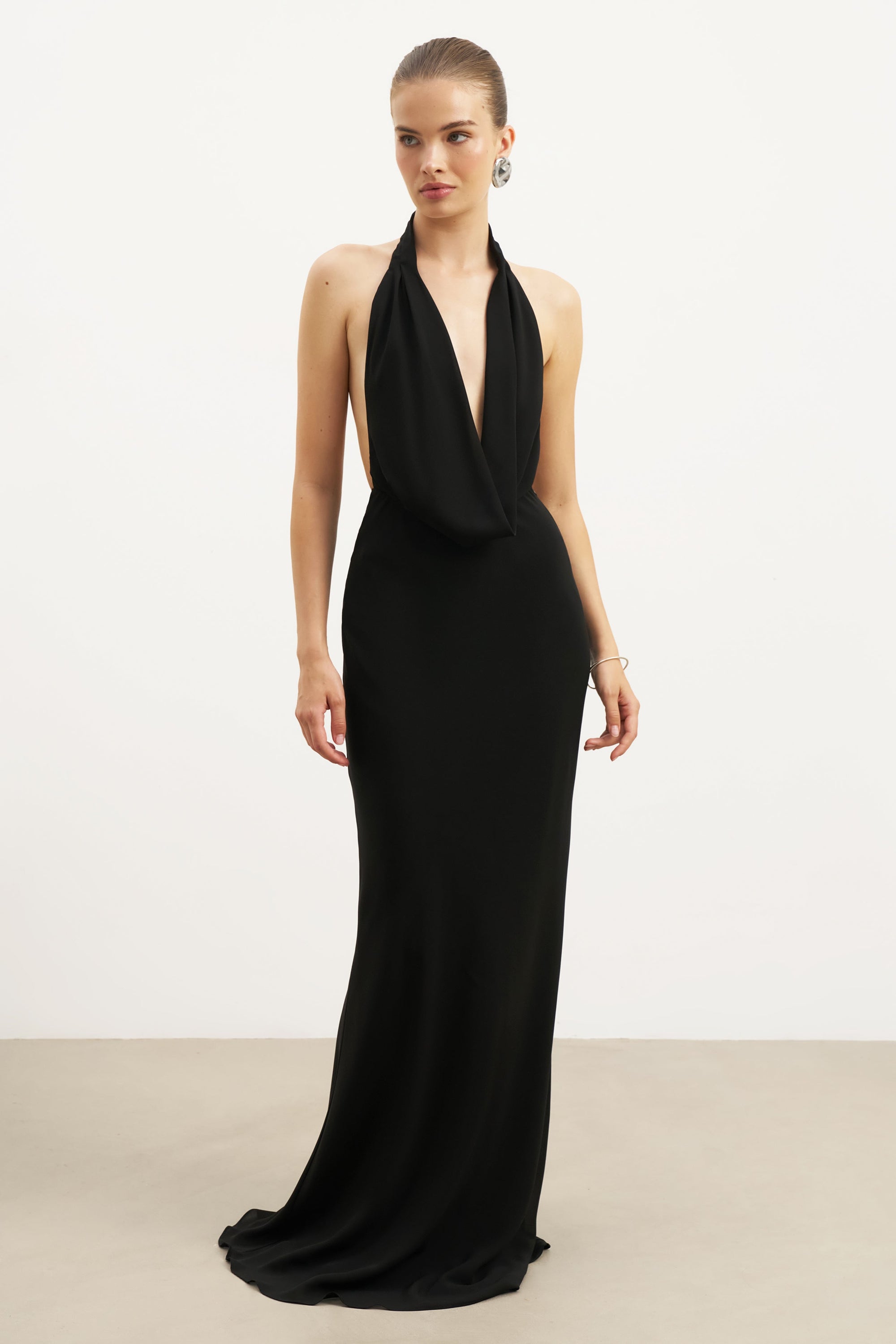 Plunge Maxi Love Triangle Plunge Dress NICHOLAS Lura Plunge Neck Long Sleeve Gown In Black REVOLVE Plunge Maxi Love Triangle Plunge Dress NICHOLAS Lura Plunge Neck Long Sleeve Gown In Black REVOLVE