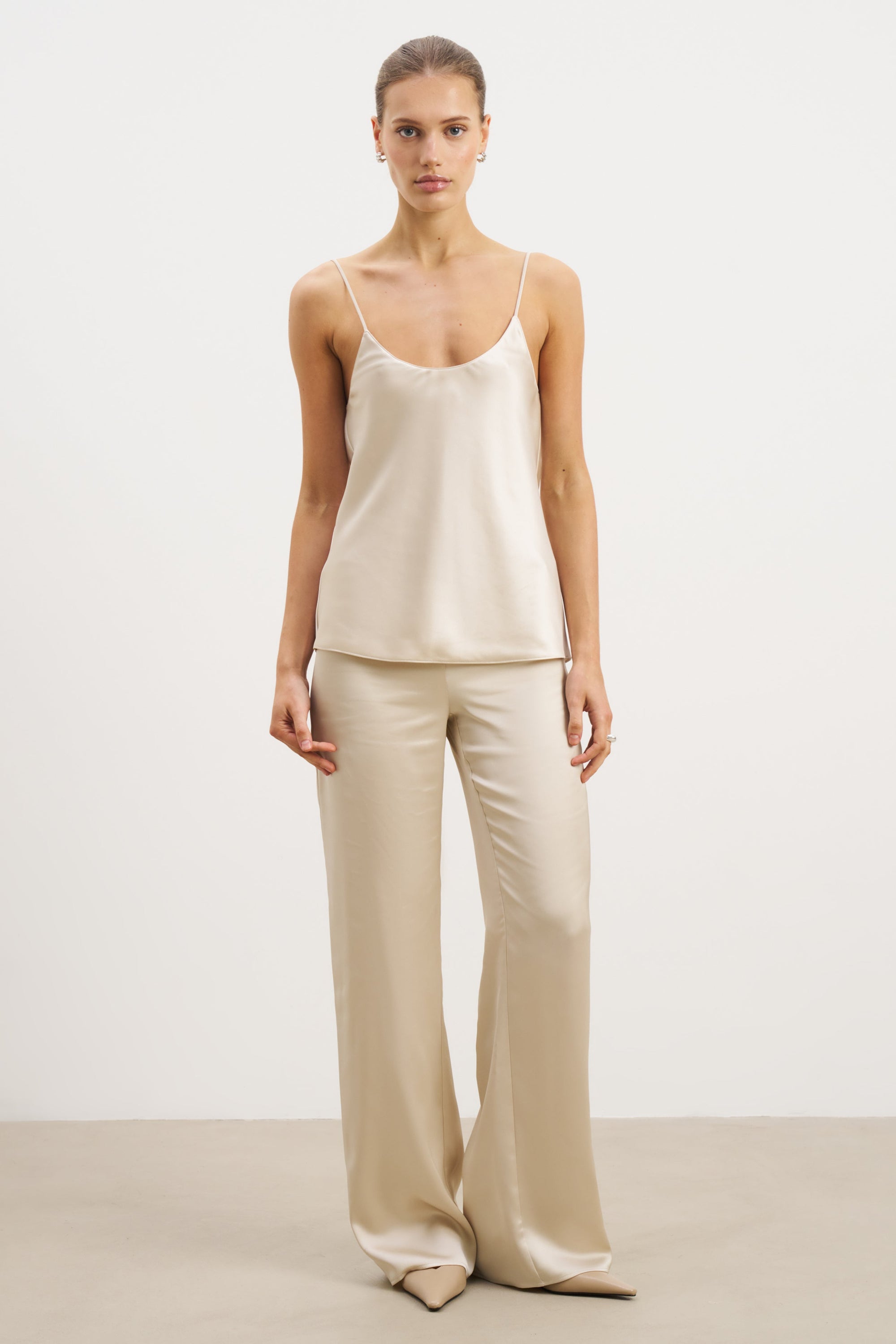 ladies satin dress pants Stella Satin Pants