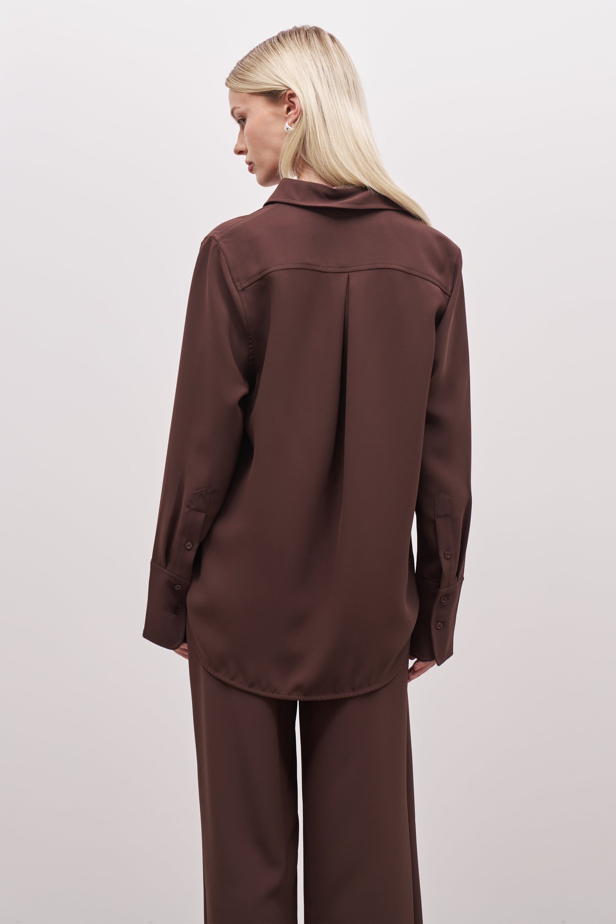 Effortless Oversized Shirt - Truffle