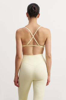 Base Sculpting Skinny Ruched Bra - Buttermilk