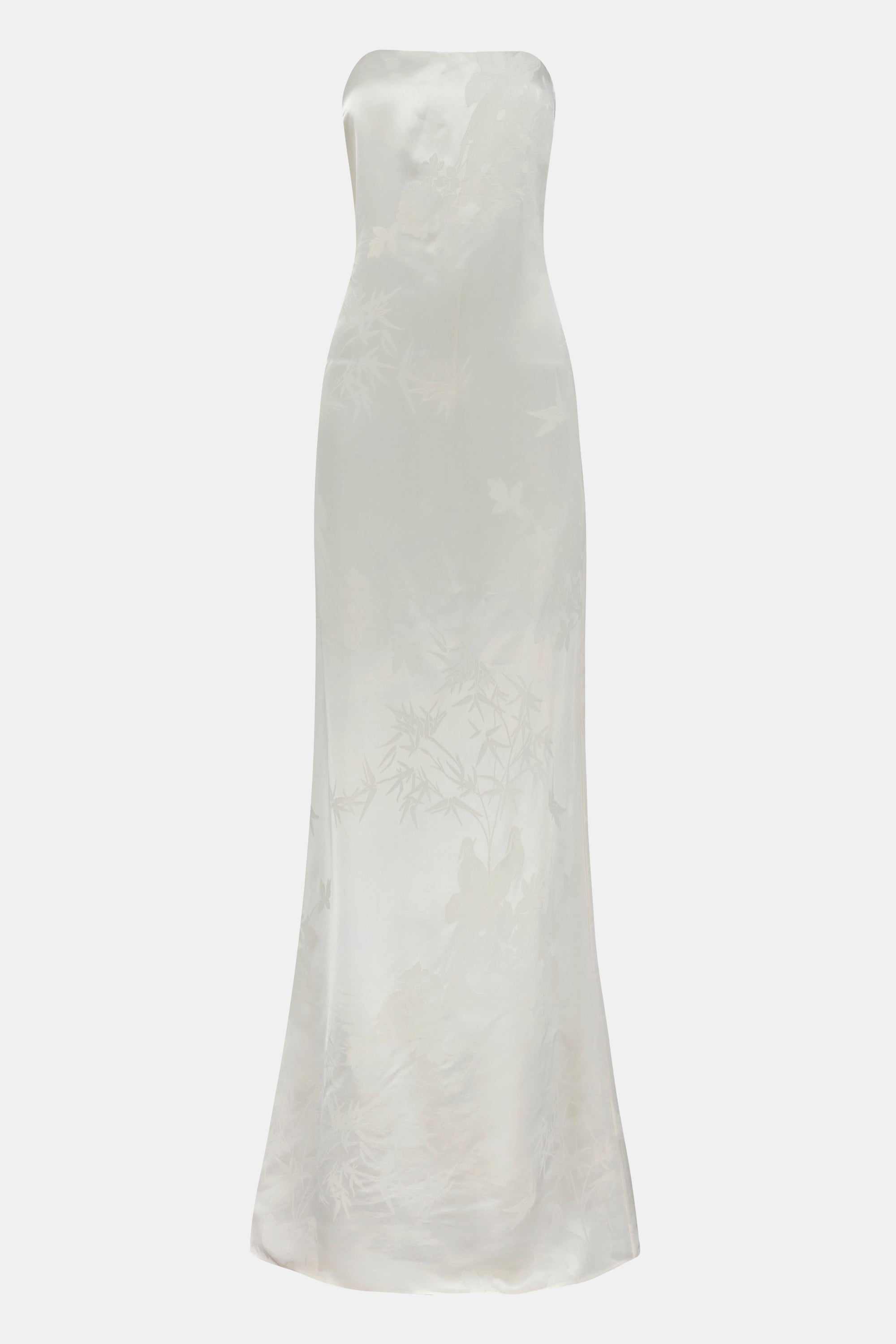 cream strapless maxi dress Unforgettable Day Drape Waist Strapless Maxi Dress Cream