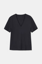Classic V Neck T Shirt - Black