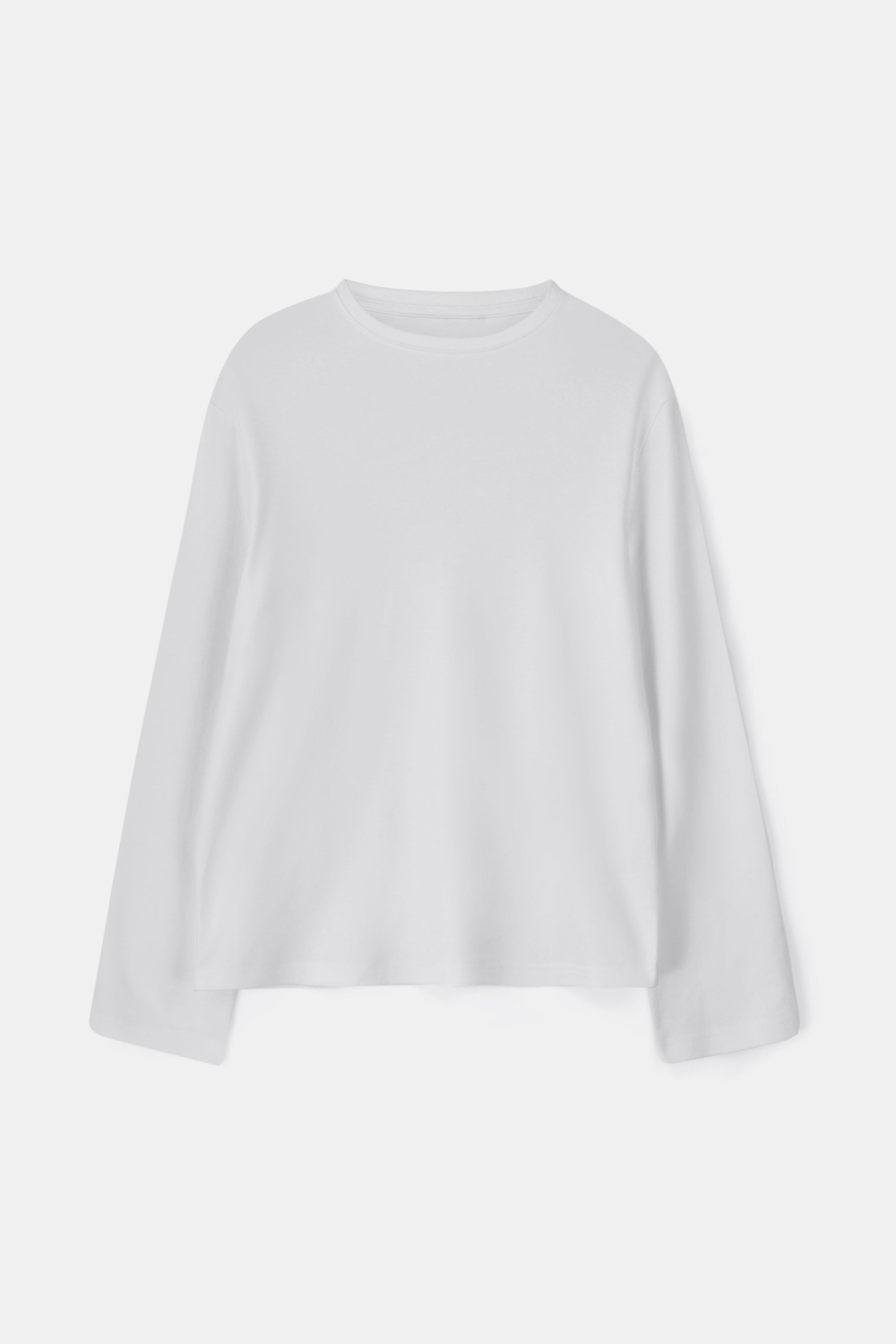 Oversized Longsleeve T Shirt - White