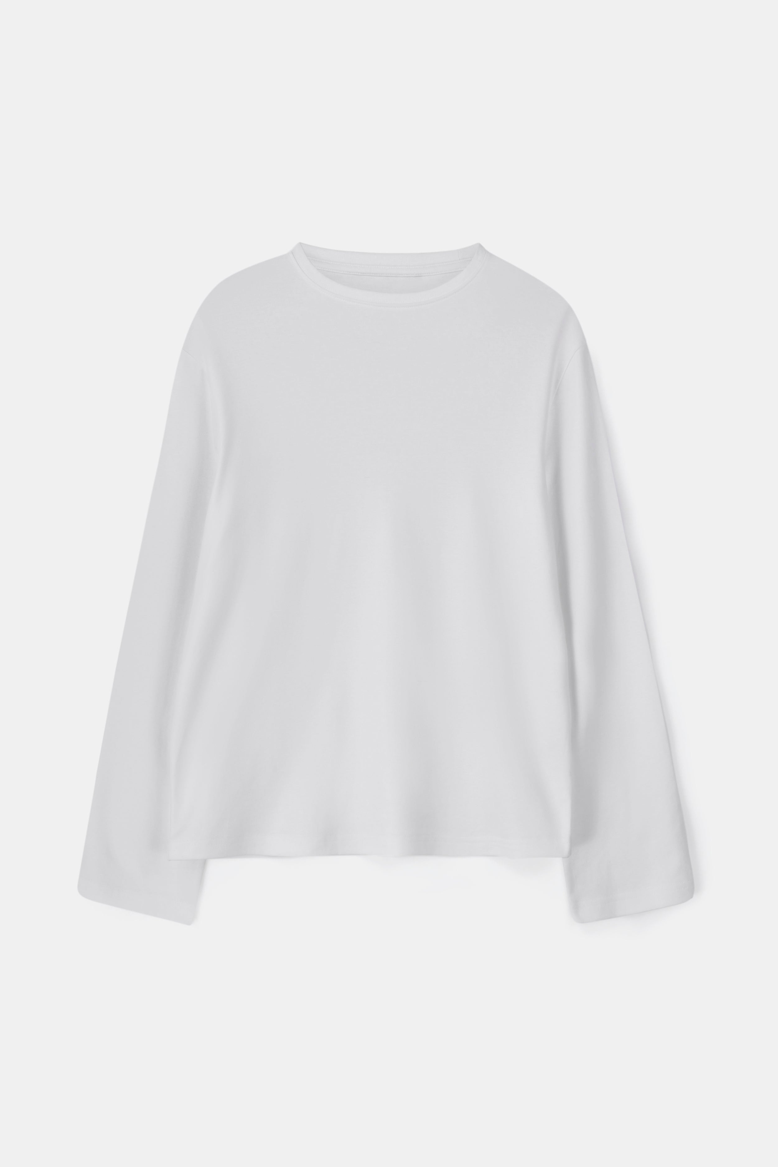 Oversized Longsleeve T Shirt - White