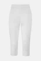Tailored Capri Leggings - White