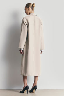 Clean Cut Longline Driving Coat - Stone