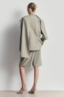 Oversized Single Breasted Blazer - Antique Sage