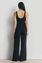 Tailored Draped Belt Trousers - Black