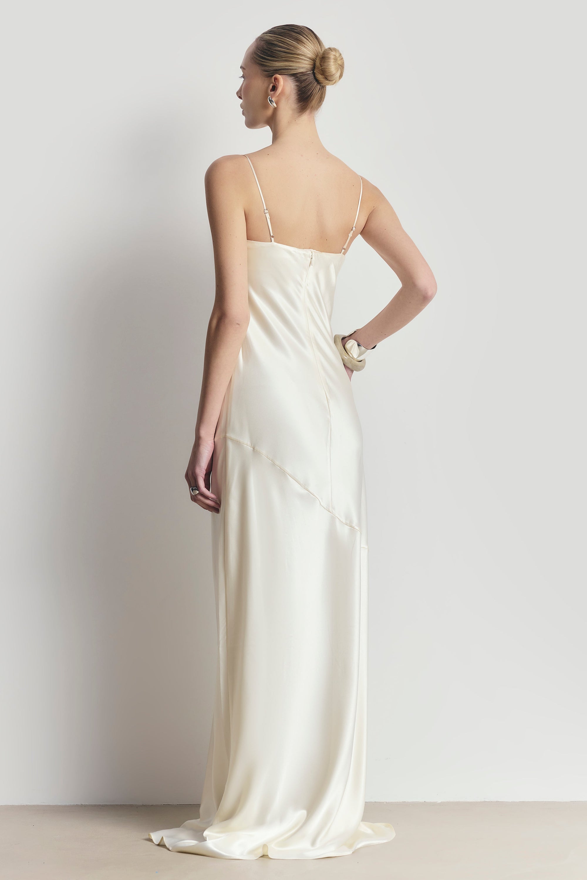 cream silk slip dress Ivory Pure Silk Slip Dress | White Dress | Ivory Silk Slip | Bias cut Dress | 100% double layered Silk Dress | \ Dress