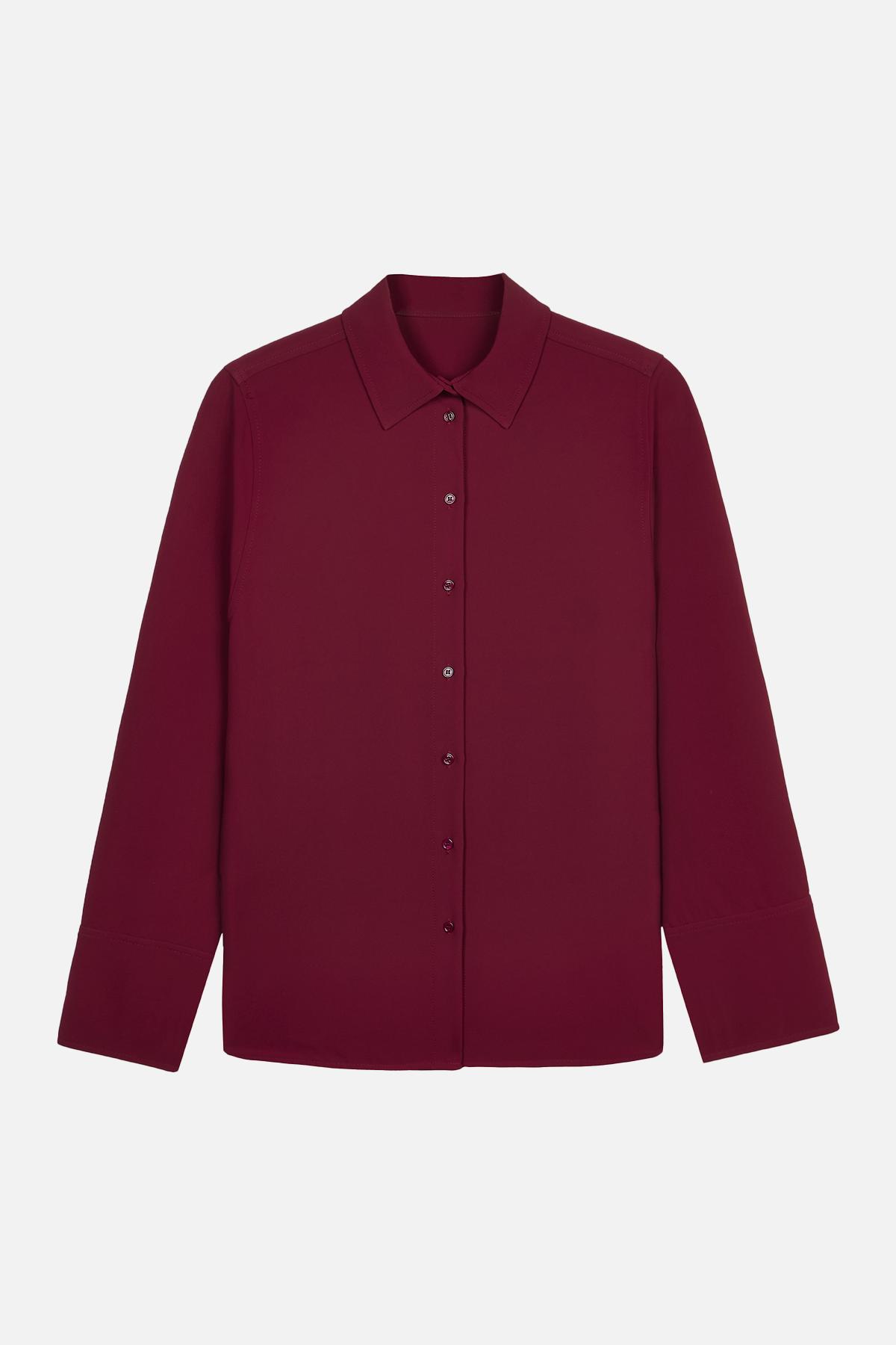 Effortless Oversized Shirt - Burgundy