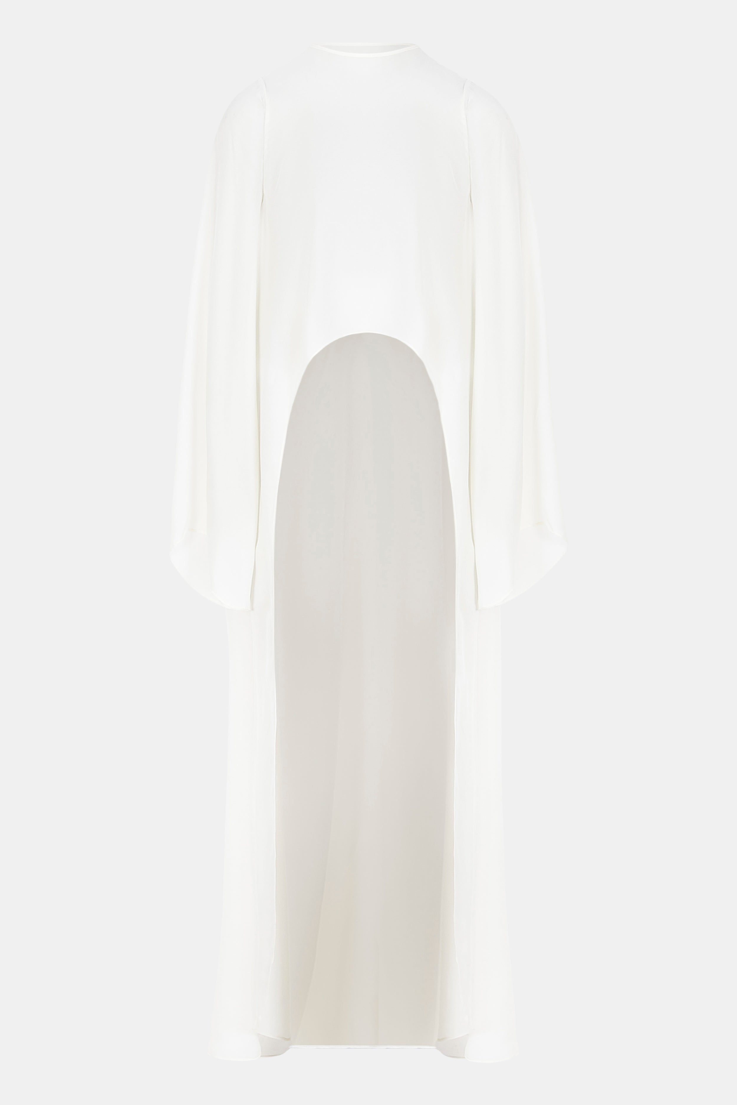 laubeblanc Cape sleeve Chiffon Blouse 白 Cape sleeve Chiffon Blouse – L'AUBE BLANC