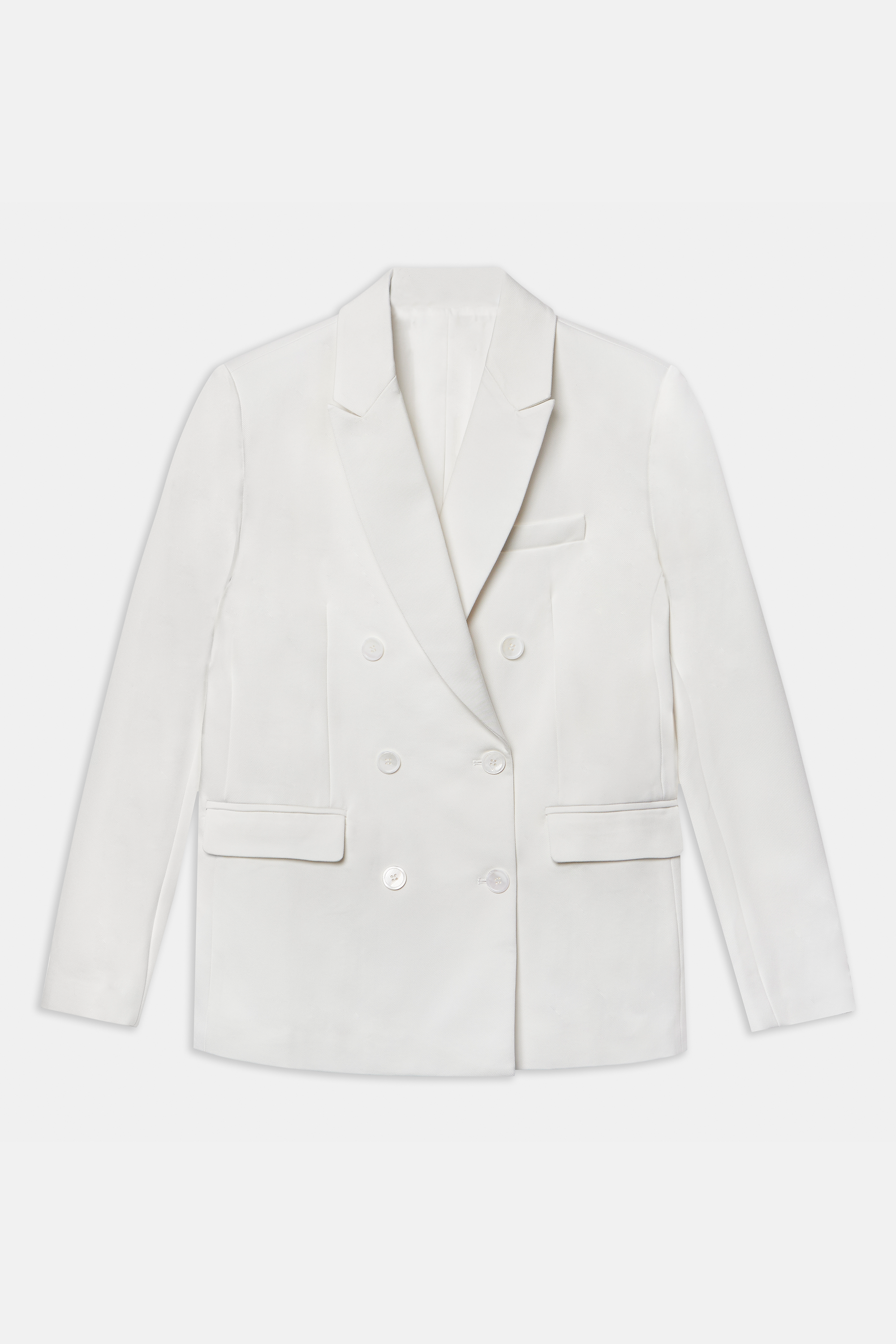 Formal Double Breasted Blazer - Cream