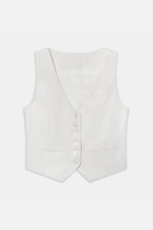 Formal Fitted Waistcoat - Cream