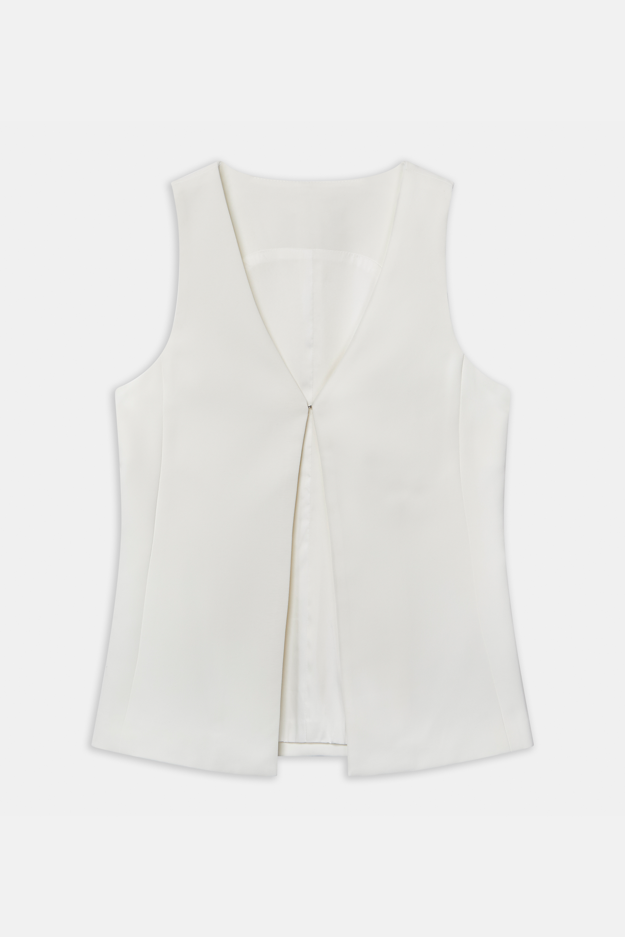 Hook & Eye Waistcoat - White