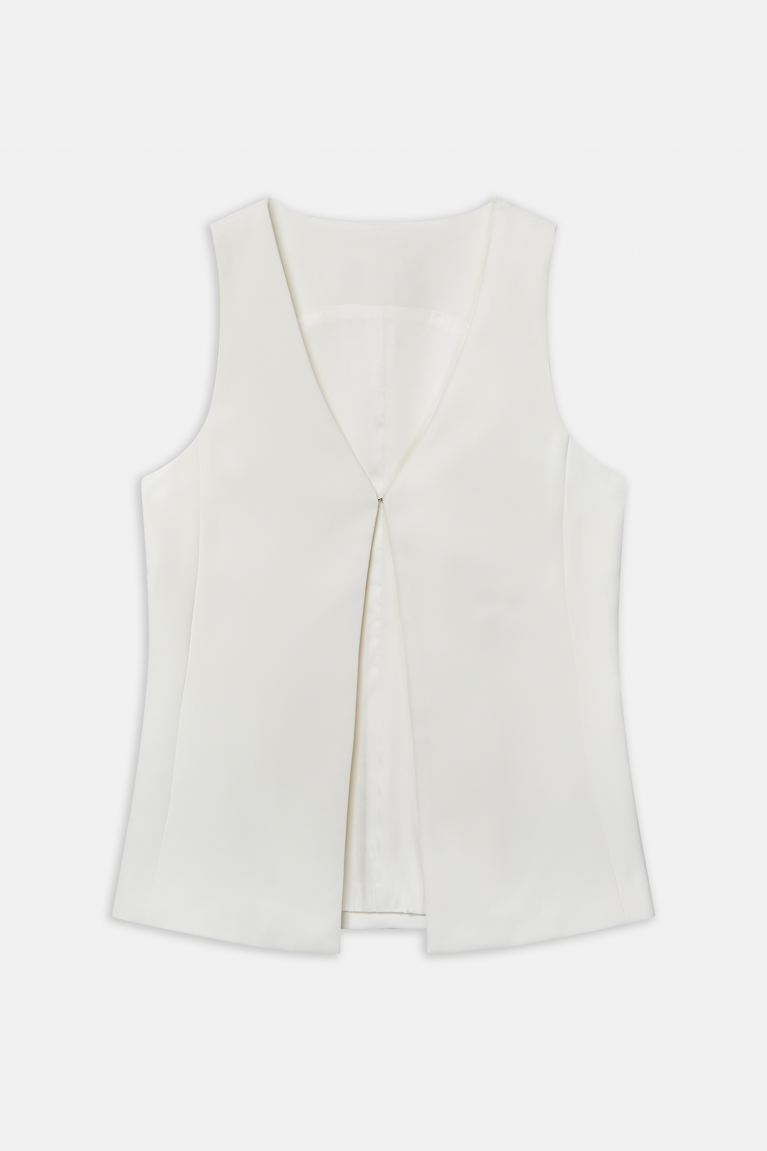 Hook & Eye Waistcoat - White