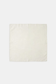 Satin Jacquard Scarf - Cream