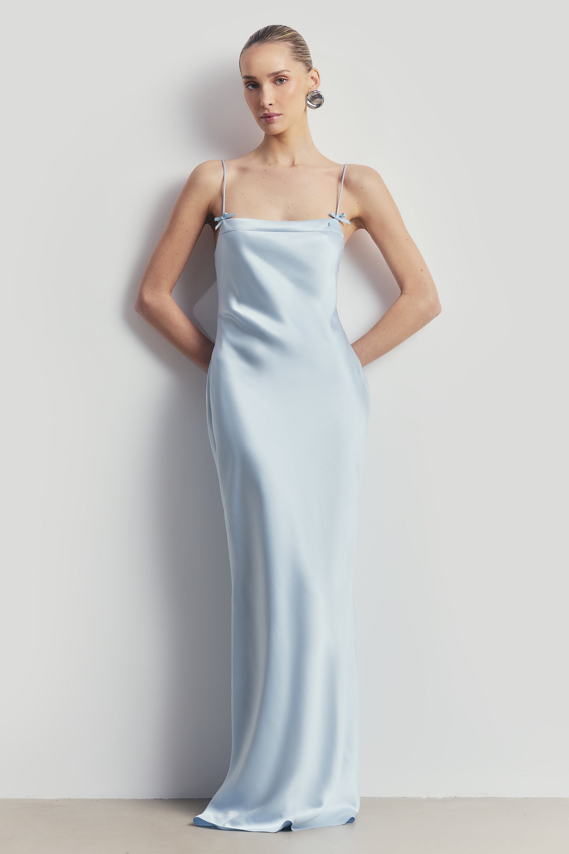 backless slip dresses Lunya Take it from happy hour to after hours with your favorite Essentials panty Katrien Chartreuse Textured Satin Backless