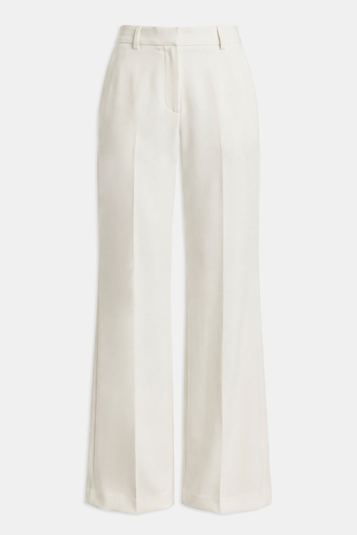 Tailored High Rise Wide Leg Trousers - Cream