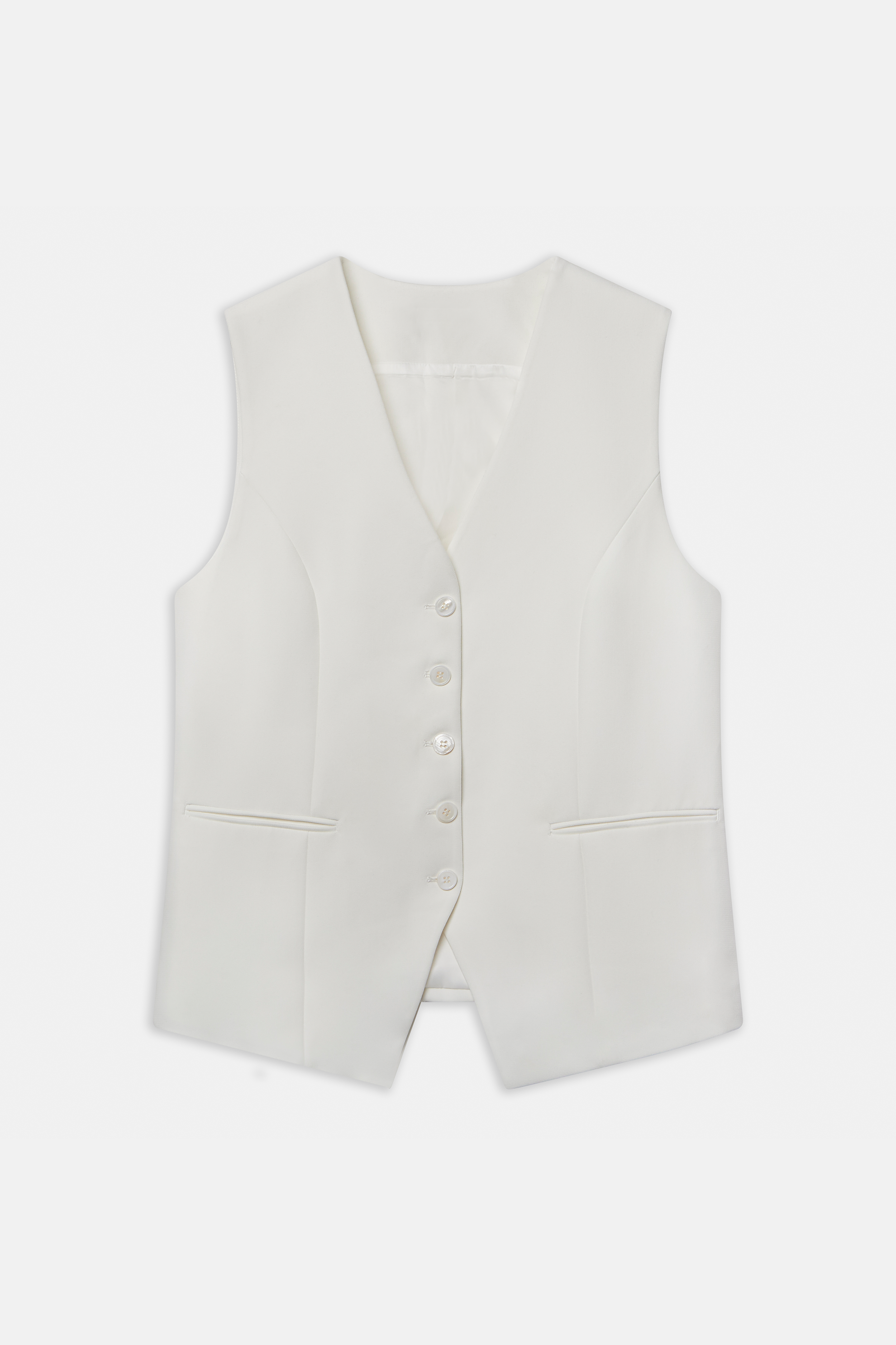 Oversized Waistcoat - Ivory