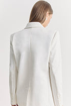 Formal Double Breasted Blazer - Cream