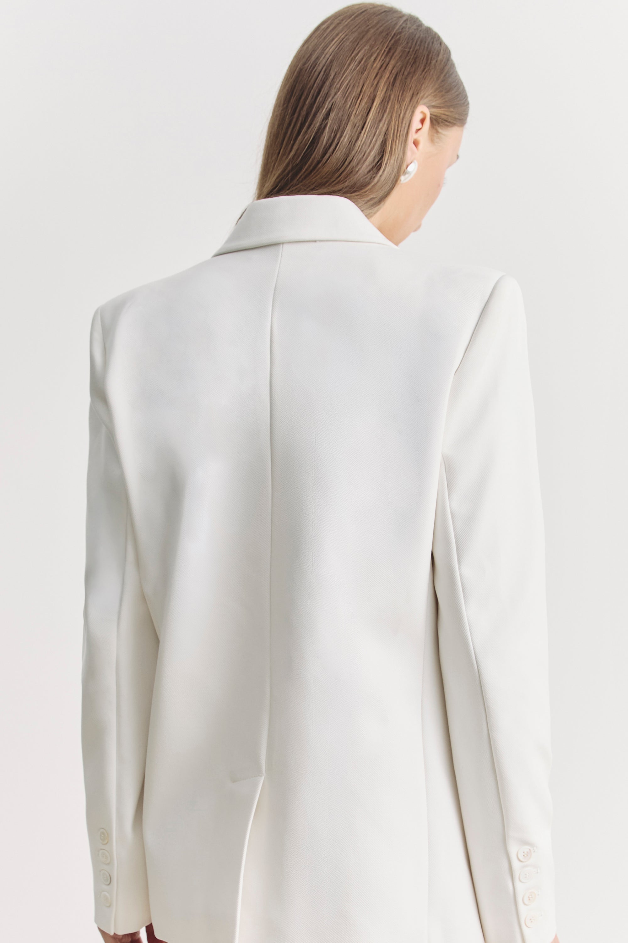 Formal Double Breasted Blazer - Cream