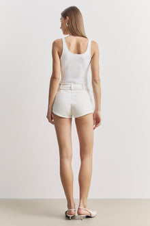 Scoop Neck Tank Top - White